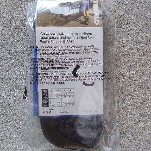 Thorlo Ankle High Work Socks Mens Shoe Size 10-13 (L) - New in Bag - Picture 4 of 5